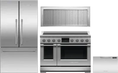 4 Piece Package Includes Refrigerator, Range, Hood And Dishwasher